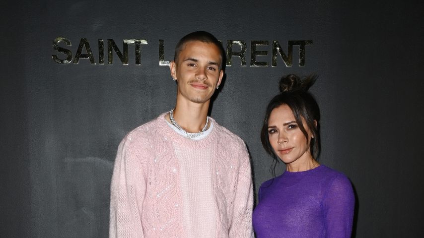 Romeo und Victoria Beckham bei der Paris Fashion Week 2022