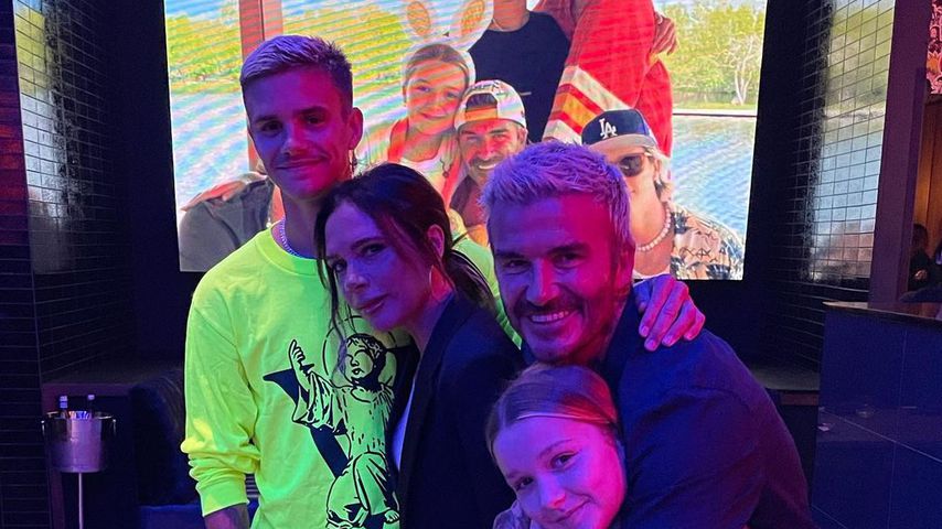 Romeo, Victoria, Harper Seven und David Beckham im September 2021