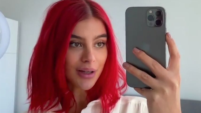 Knallrote Haare: So kommt Romina mit GNTM-Umstyling klar!
