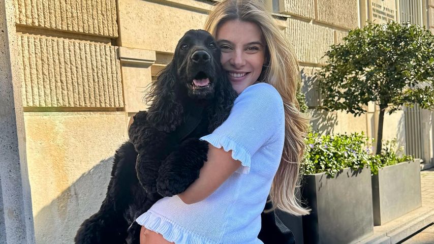 Romina Palm mit ihrem Hund Baloo