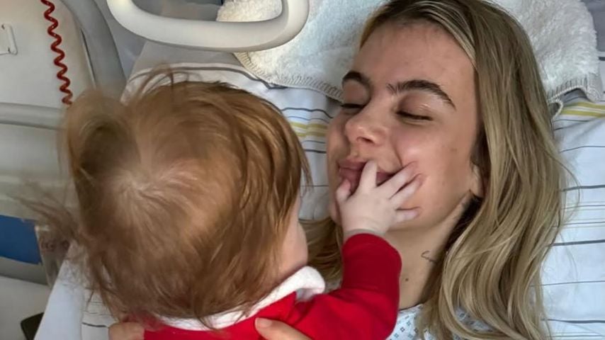 Romina Palm und Hazel im Krankenhaus