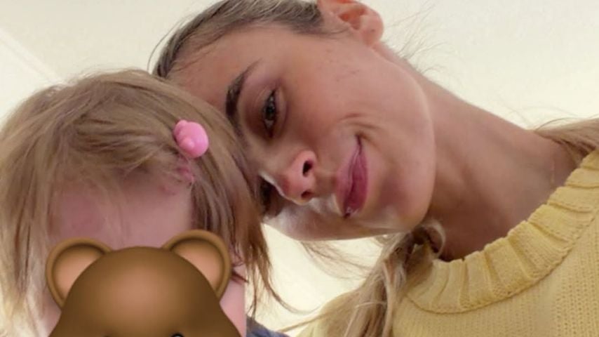 Romina Palm und ihre Tochter Hazel im April 2026