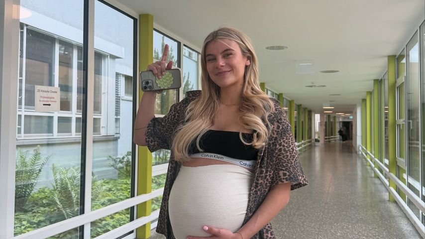 Romina Palm kurz vor der Geburt