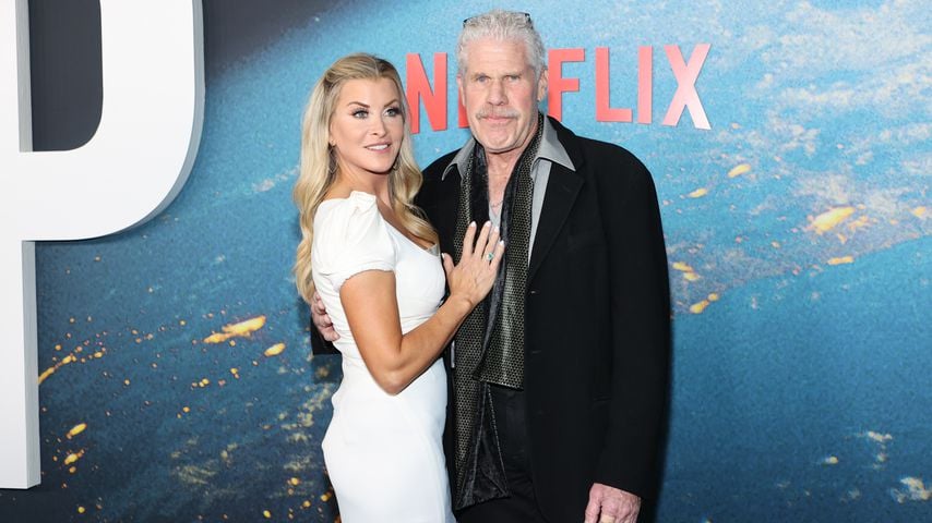 Selten: Ron Perlman und seine Allison besuchen Filmpremiere