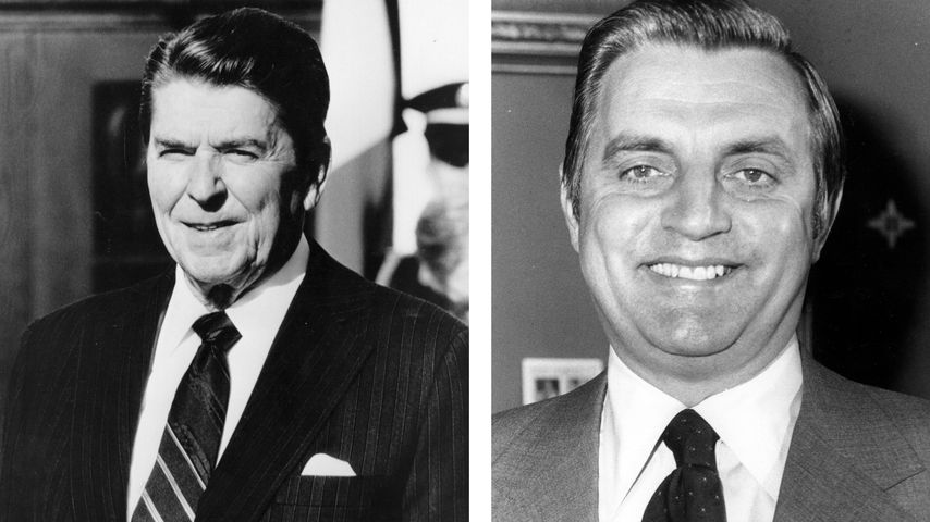 Ronald Reagan und Walter Mondale, US-Politiker