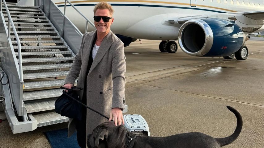 Ronan Keating mit seinem Hund Saint