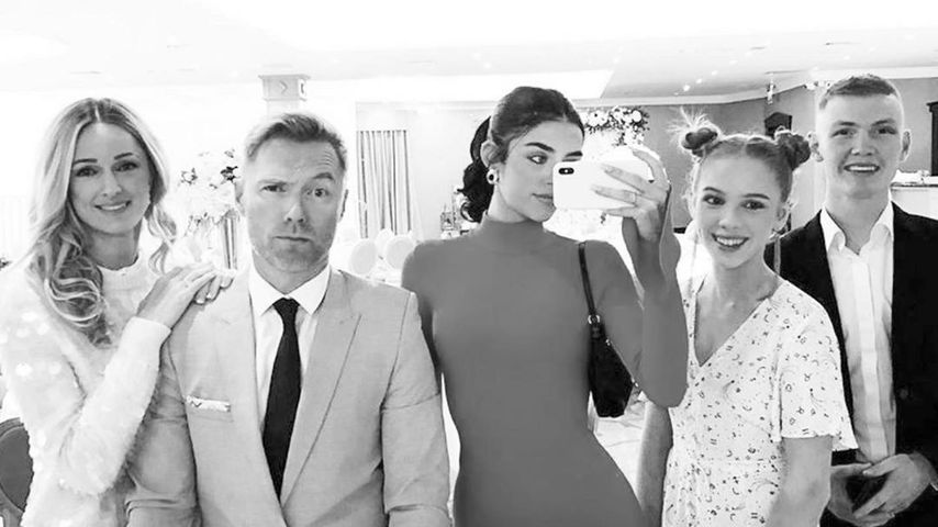 Ronan Keating mit seiner Frau Storm, seinen Töchtern Missy und Ali und seinem Sohn Jack