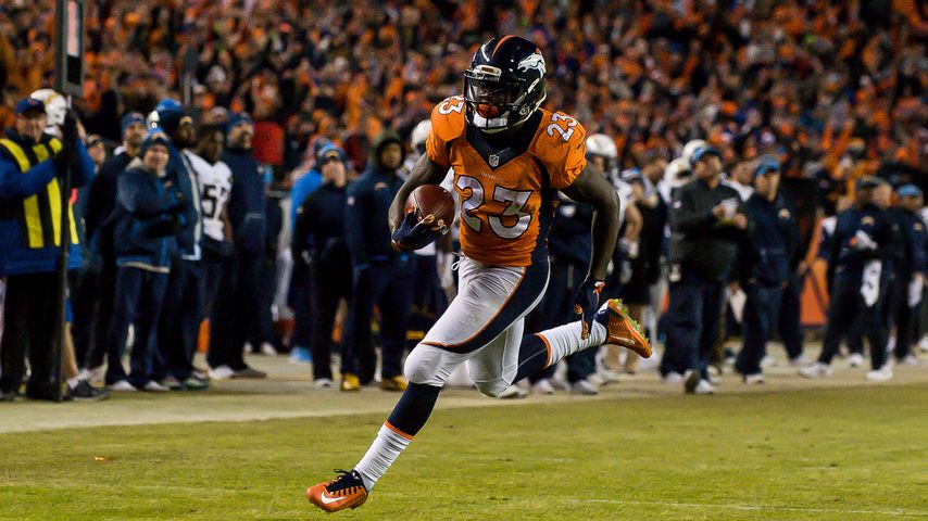 Ronnie Hillman bei einem Football-Spiel 2016