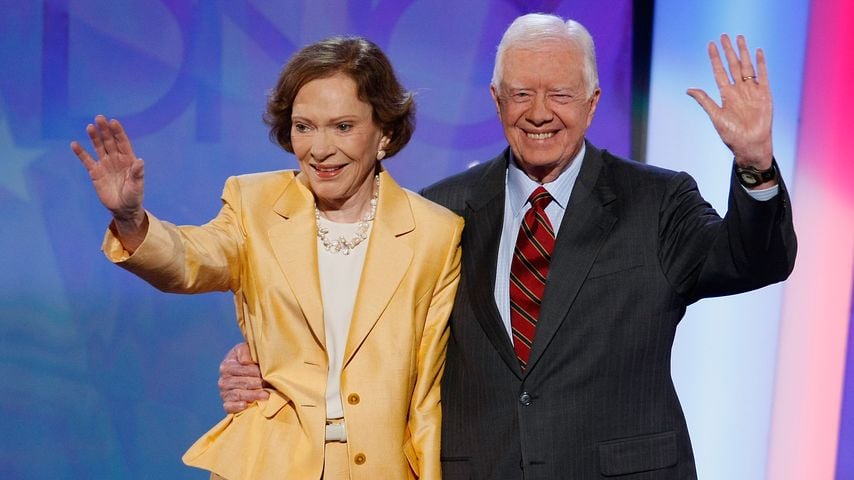 Rosalynn mit ihrem Mann Jimmy Carter beim Parteitag der Demokraten