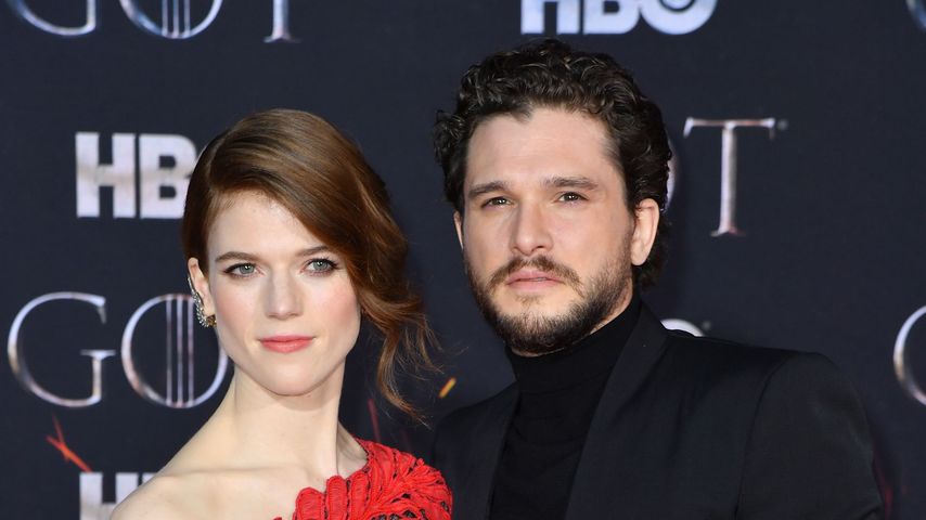 Rose Leslie mit Kit Harington bei der Premiere von "Game of Thrones"