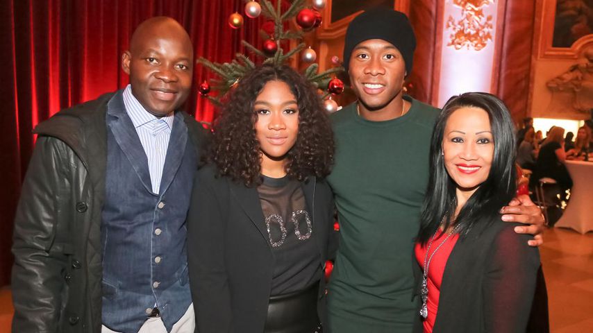 Rose May und David Alaba mit ihren Eltern