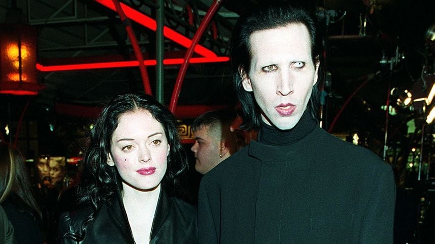 Rose McGowan und Schock-Rocker Marilyn Manson im Jahr 1999