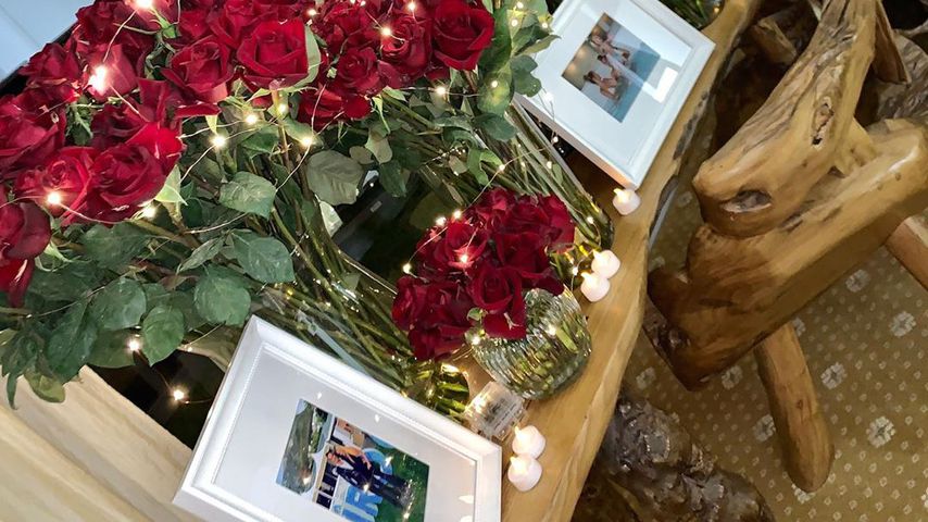 Rosen bei Mandy Langes Verlobung, Dezember 2019
