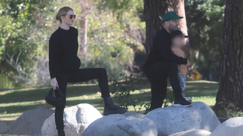 Rarer Moment: Jason Statham mit seiner Familie im Park!