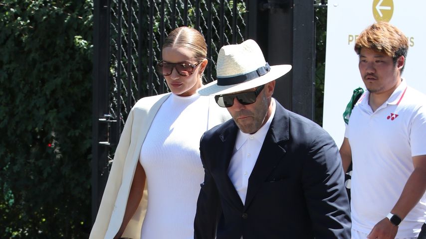 Rosie Huntington-Whiteley und Jason Statham in Wimbledon im Juli 2022