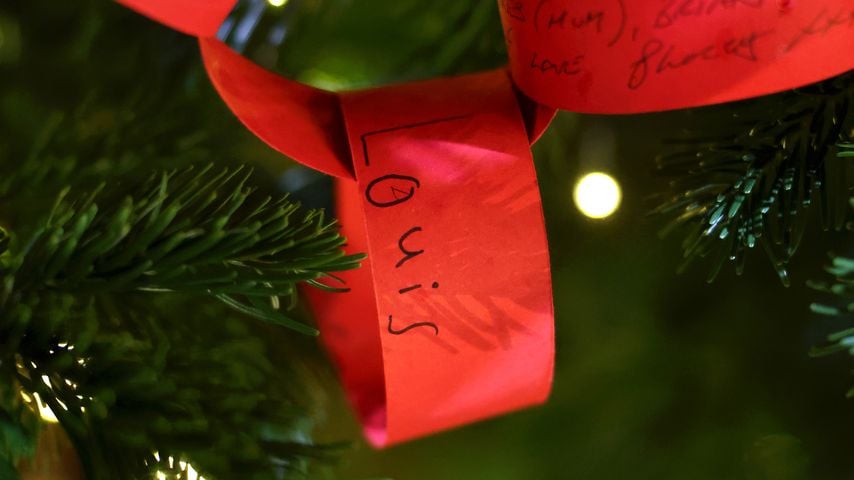 Prinz Louis' Hanschrift bei "Together At Christmas" in der Westminster Abbey