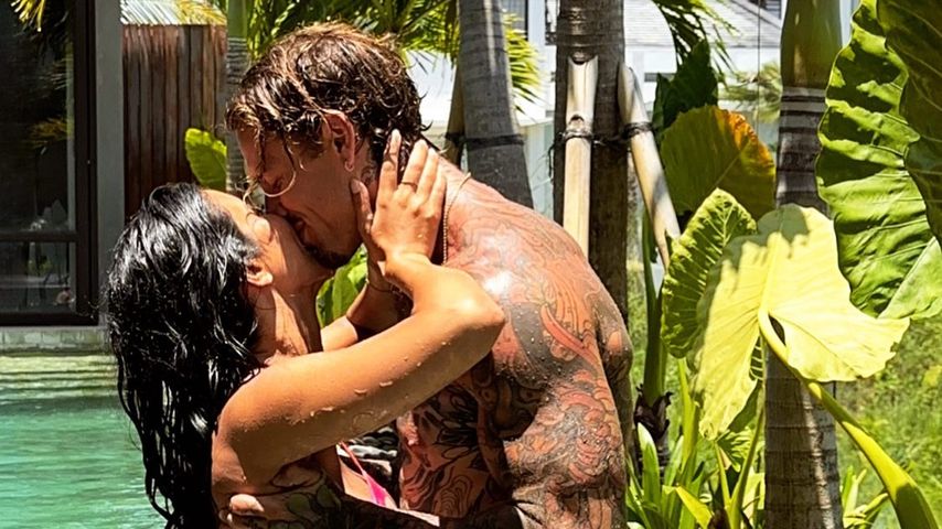 Ruby Burciaga und Reece Hawkins im November 2023
