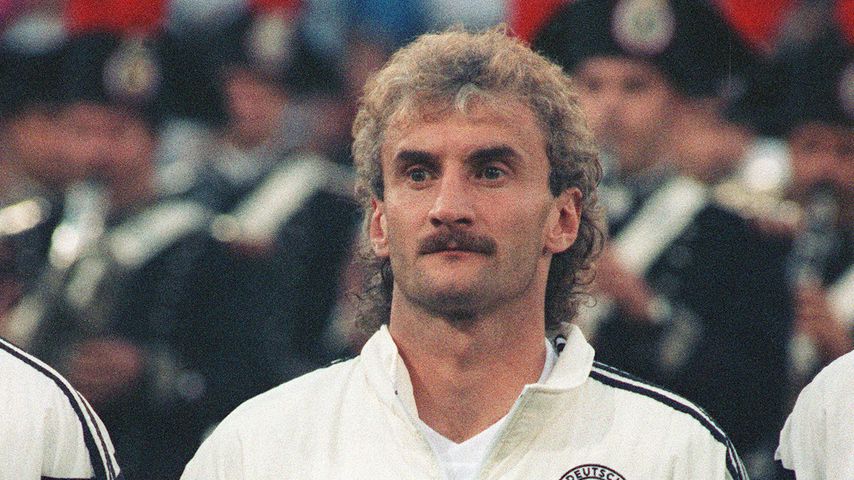 Rudi Völler beim WM-Finale 1990 in Rom