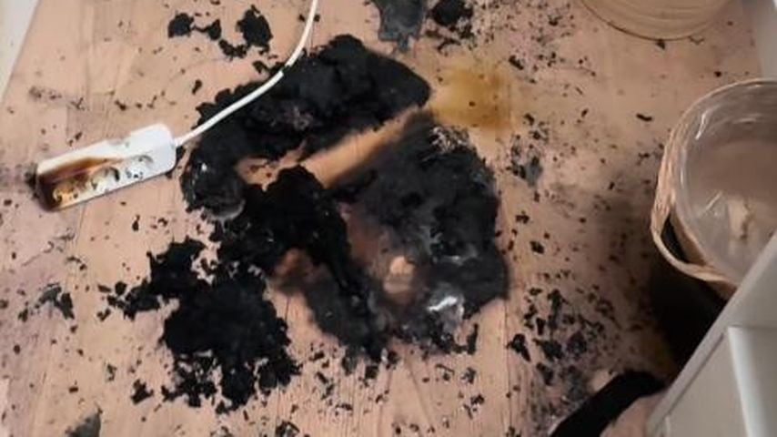 Brand in Panagiota Petridous Kinderzimmer