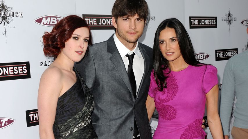 Rumer Willis, Ashton Kutcher und Demi Moore