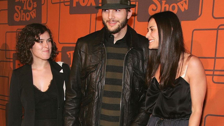 Rumer Willis, Ashton Kutcher und Demi Moore 2006