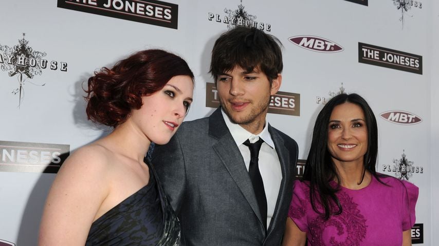 Rumer Willis, Ashton Kutcher und Demi Moore
