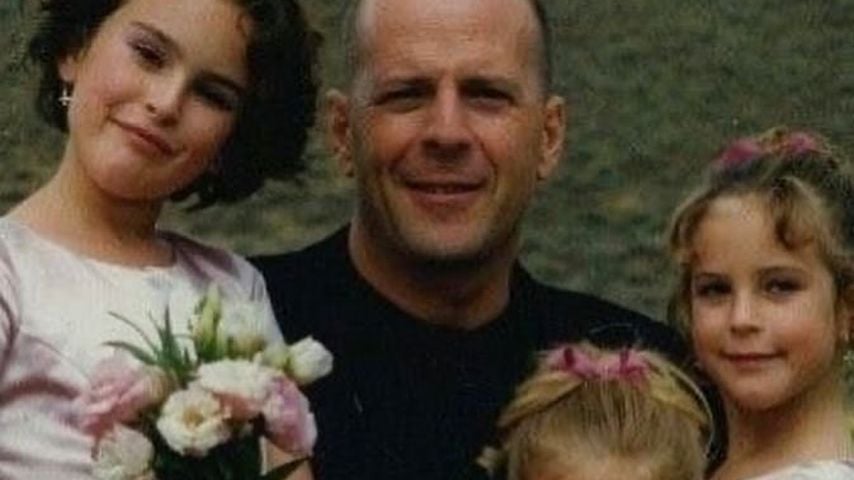 (L-R)Rumer Willis, Bruce Willis, Tallulah Willis und Scout LaRue Willis