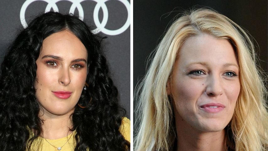 Collage: Rumer Willis und Blake Lively alias Serena van der Woodsen ("Gossip Girl")