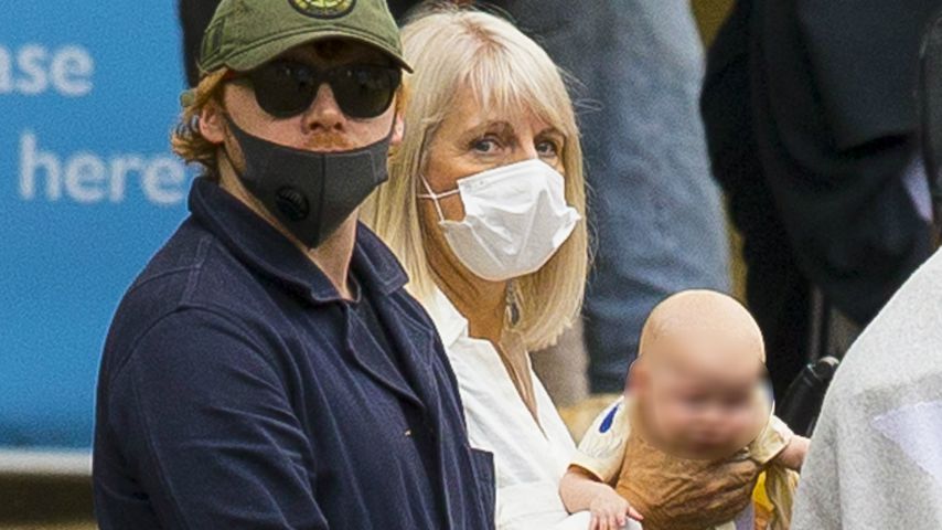 Rupert Grint und seine Tochter bei einem Familienausflug in London