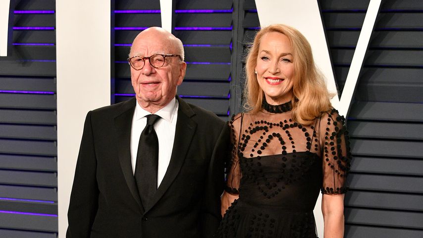 Rupert Murdoch und Jerry Hall bei der Vanity Fair Oscar Party