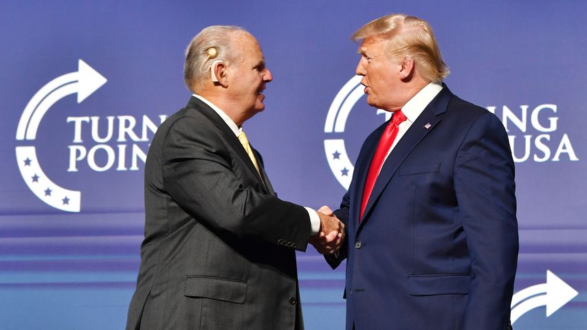 Rush Limbaugh und Donald Trump im Dezember 2019
