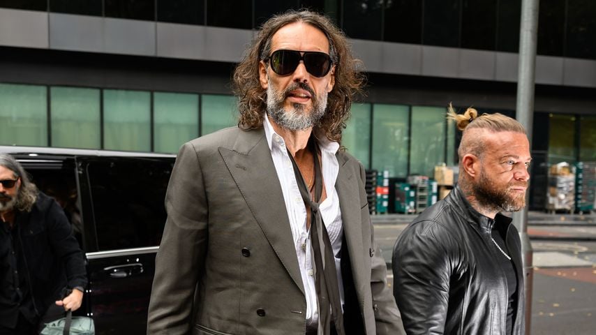Ankunft von Russell Brand am Southwark Crown Court in London