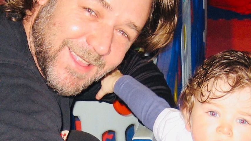 Russell Crowe mit seinem Sohn Tennyson