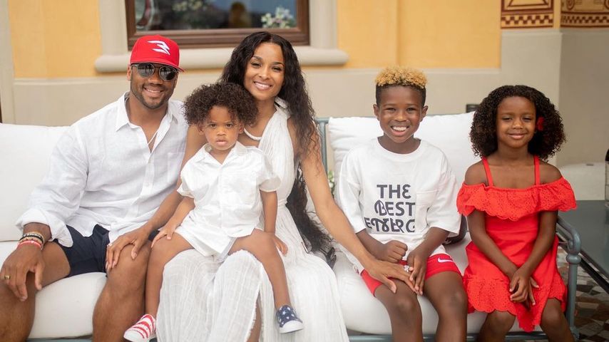 Russell Wilson, Ciara und ihre Kinder im Juli 2022