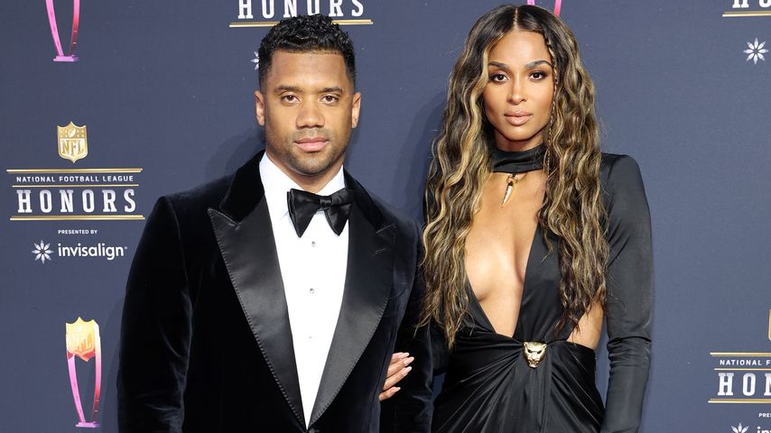 Footballspieler Russell Wilson mit seiner Frau Ciara