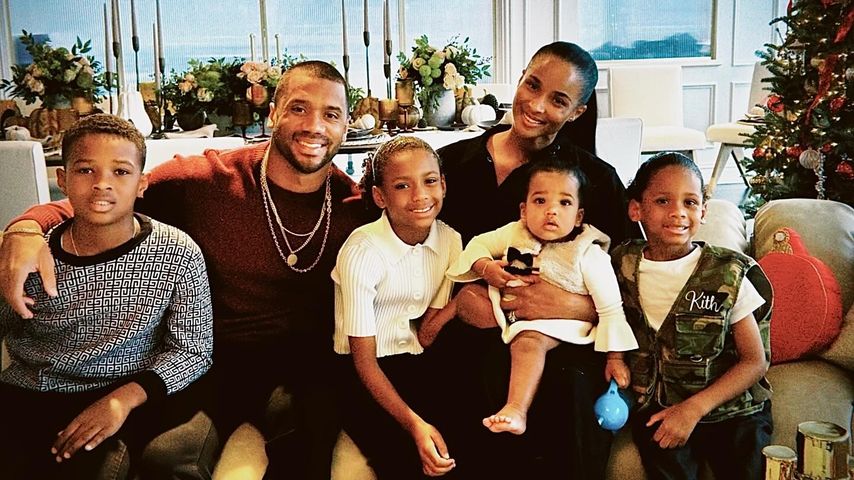 Russell Wilson und Ciara mit ihren Kindern, November 2024