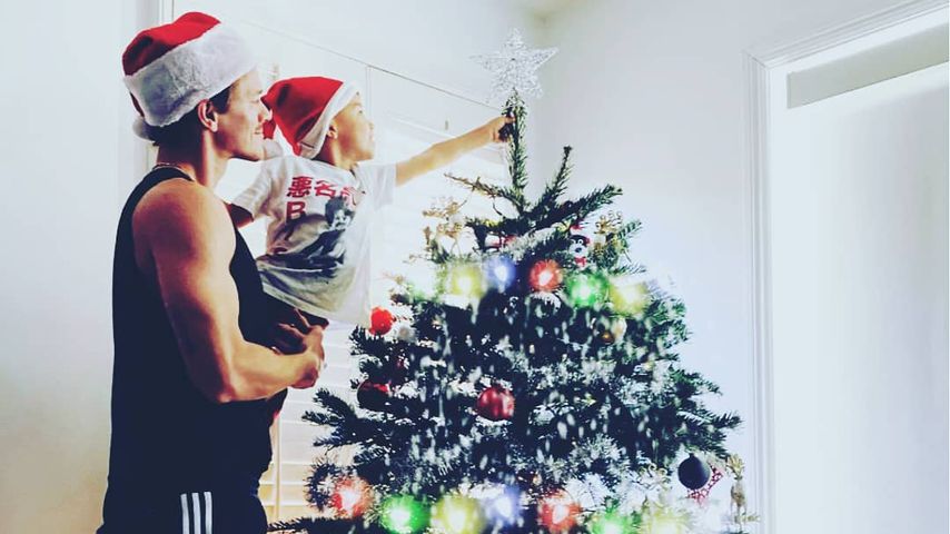 Ryan Dorsey mit seinem Sohn Josey im Dezember 2020