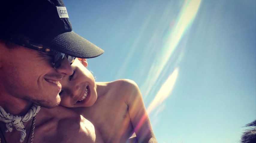 Ryan Dorsey und sein Sohn Josey Hollis im Jahr 2020