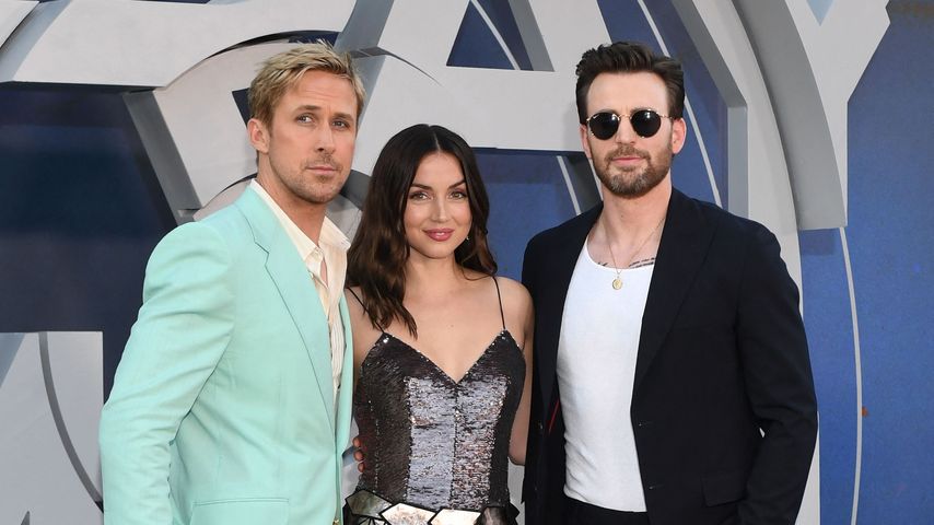 Ryan Gosling, Ana de Armas und Chris Evans auf der "The Gray Man"-Premiere im Juli 2022