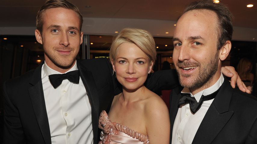Ryan Gosling, Michelle Williams und Derek Cianfrance beim Film Festival in Cannes im Mai 2010