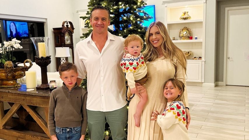 Ryan und Kayla Lochte mit ihren Kids, November 2024