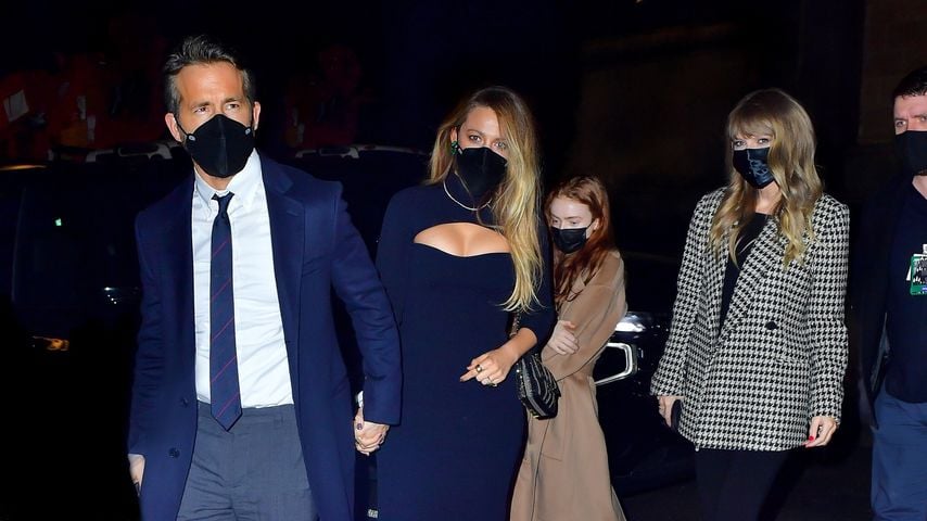Ryan Reynolds, Blake Lively und Taylor Swift, November 2021