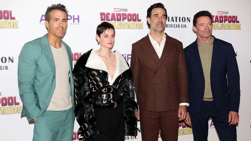Ryan Reynolds, Emma Corin, Rob Delaney und Hugh Jackman