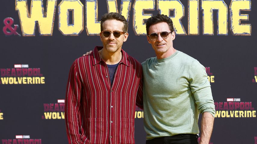 Filmstars Ryan Reynolds und Hugh Jackman, Berlin 2024