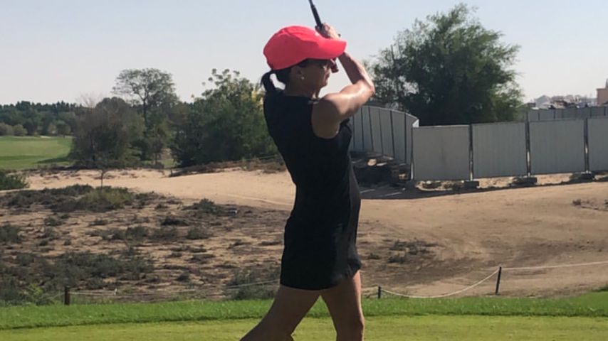 Fitte Bald-Mama: Hier spielt Sabrina Mockenhaupt Golf
