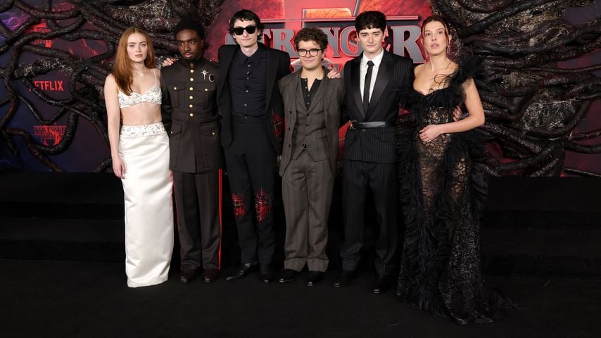 Der Cast von "Stranger Things": Sadie Sink, Caleb McLaughlin, Finn Wolfhard, Gaten Matarazzo, Noah Schnapp und Millie Bobby Brown