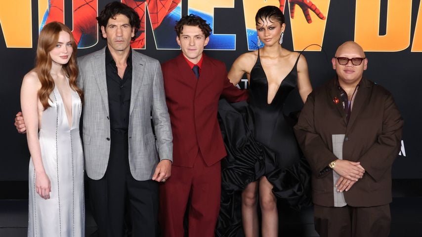 Sadie Sink, Jon Bernthal, Tom Holland, Zendaya und Jacob Batalon bei der Premiere von "Spider-Man: Brand New Day" in Los Angeles