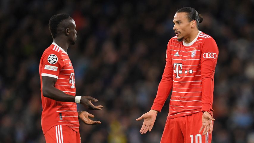 Sadio Mané und Leroy Sané, FC Bayern München-Spieler