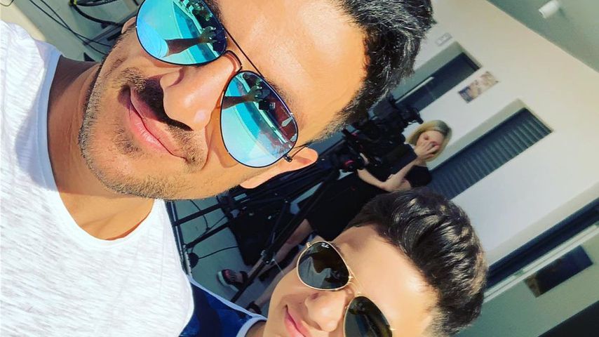 Peter Andre und Sohn Junior, August 2019
