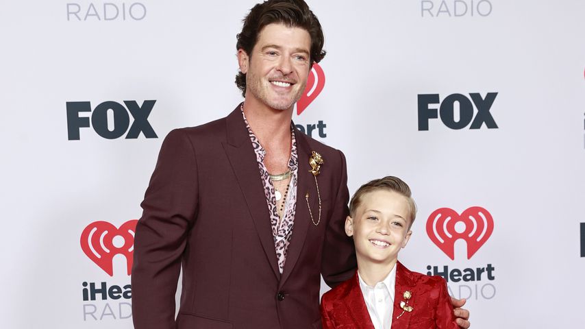 Sänger Robin Thicke mit seinem Kind Julian Fuego
